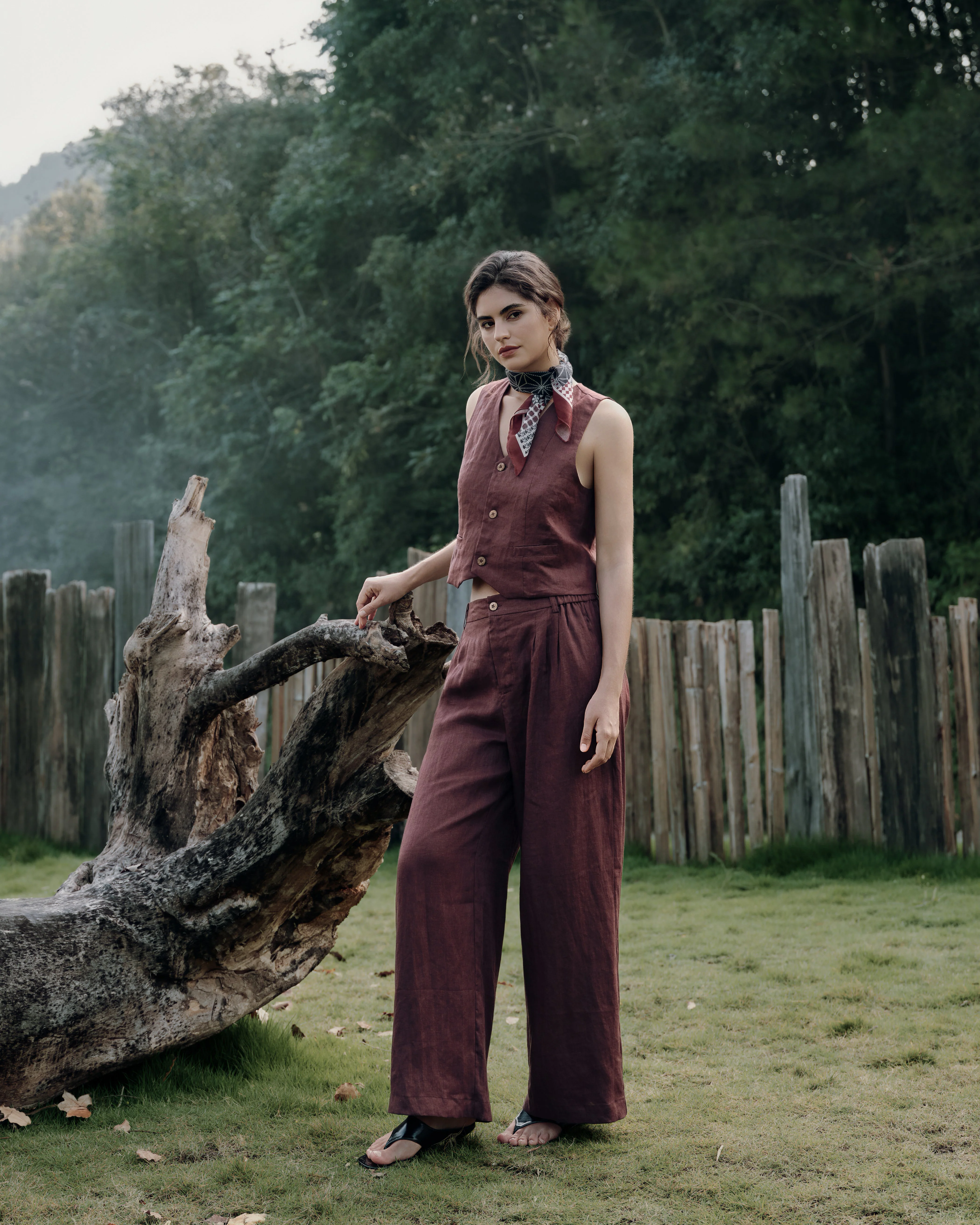 Juana Hemp Tailored Vest - Image 4