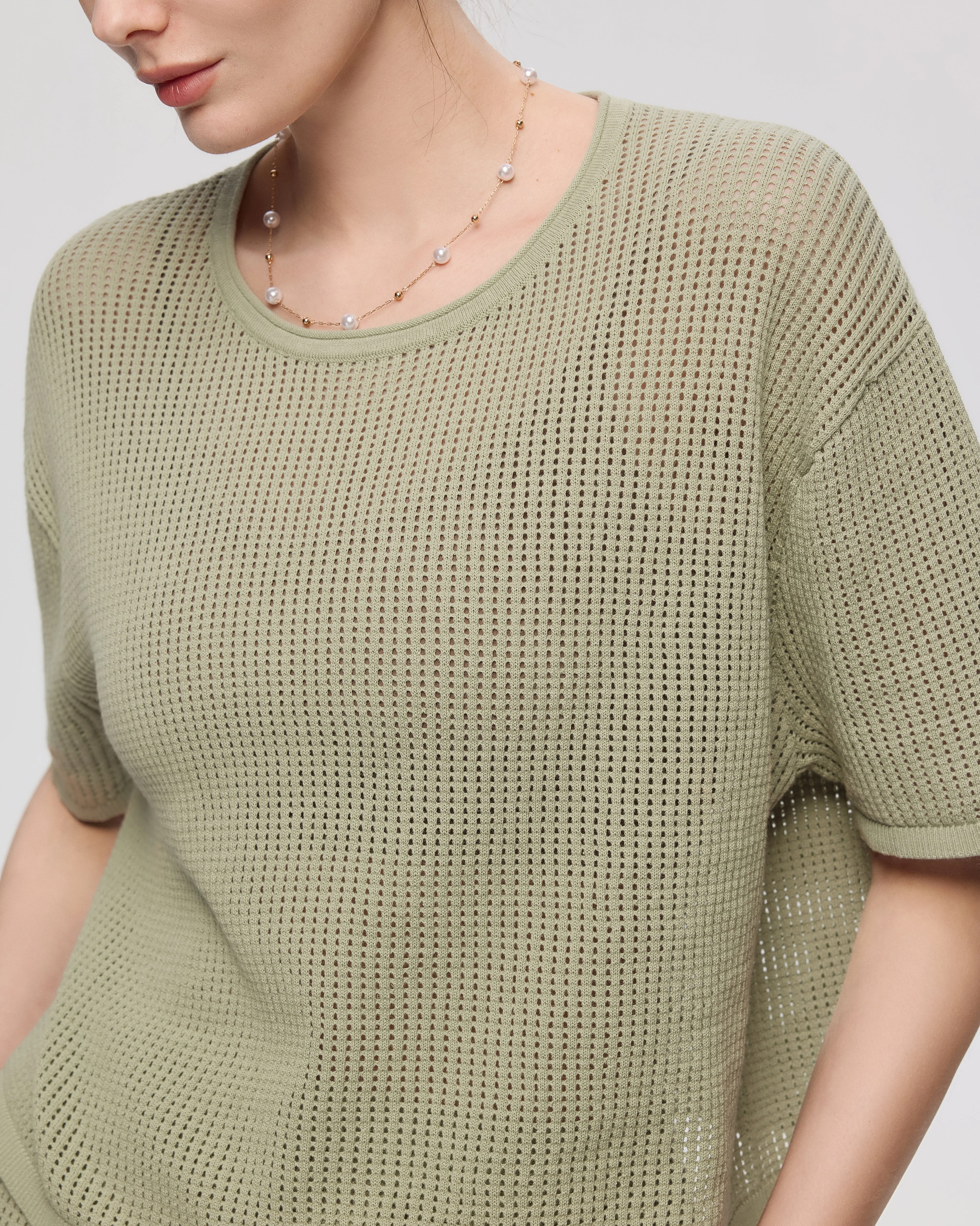 Marina Crochet Tee - Image 4