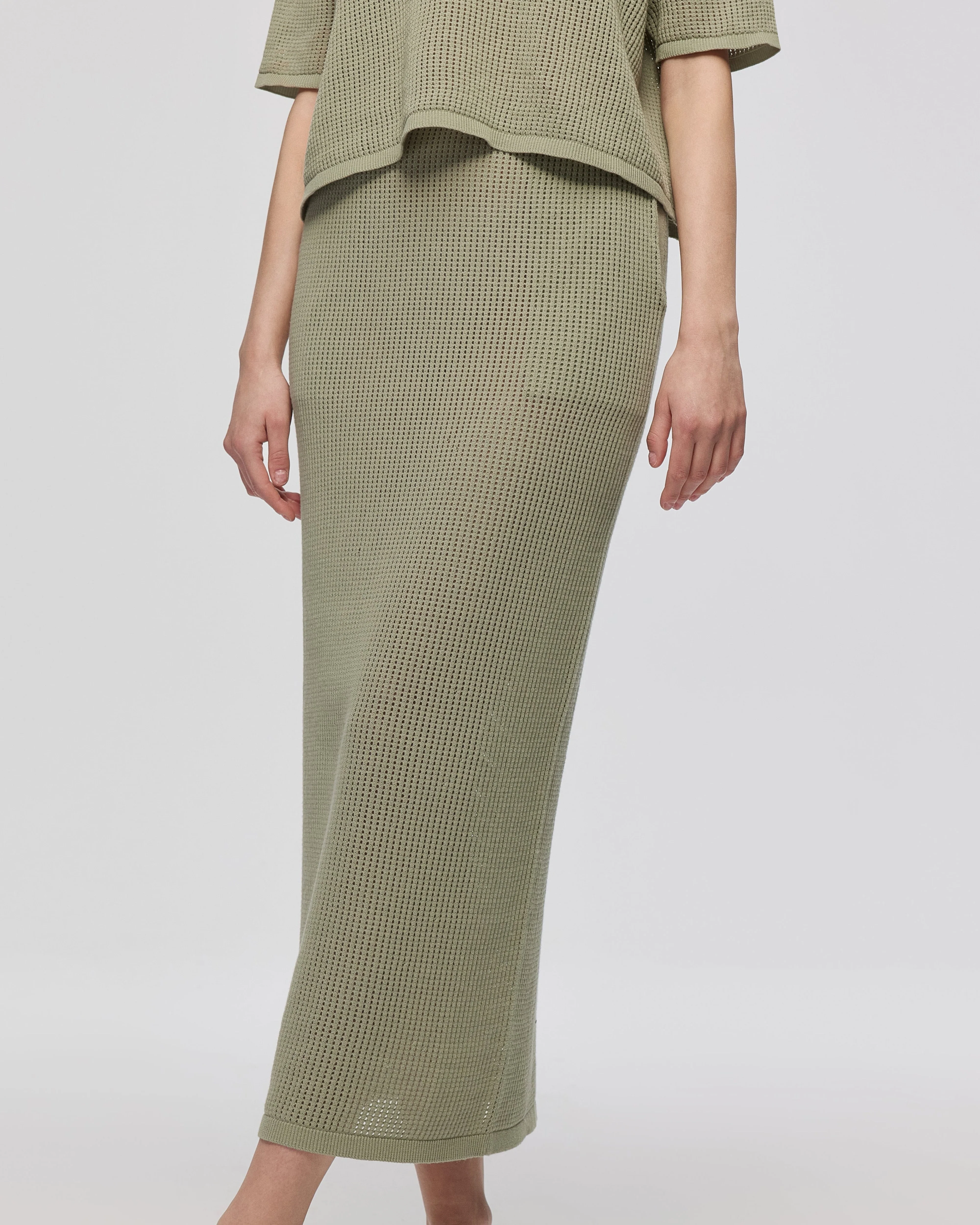 Marina Open Knit Skirt - Image 5